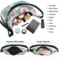 thumbnail image 5 of Small Crossbody Purse featuring Botanical Garden Print Adjustable Strap Lightweight Nylon Vintage Aesthetic Suitable for Daily Use, 5 of 5