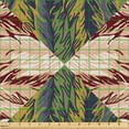 thumbnail image 2 of Ambesonne Ethnic Fabric by the Yard Upholstery, Psychedelic Tribal Abstract, 2 Yards, Eggshell Maroon and Indigo, 2 of 5