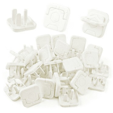 RUseeN White Baby-Proof Outlet Covers 3-Prong, Child Safety Electric Plug Protectors to Prevent Power Shock, 50 Pack