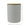 thumbnail image 5 of Wave Medium Ceramic Canister, White, 5 of 6