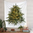 thumbnail image 3 of Uutvery Christmas Tree Tapestry Wall Hanging Home Decor Indoor Outdoor for Living Room Bedroom Dorm Decor Beach Blanket Picnic Throw Sofa Cover Xmas Party Supplies 51x59 Inches, 3 of 8