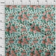 thumbnail image 3 of oneOone Cotton Cambric Mint Green Fabric Florals Fabric For Sewing Printed Craft Fabric By The Yard 56 Inch Wide, 3 of 4