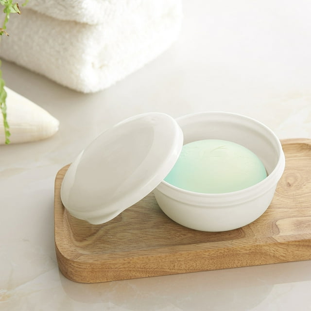 Birdeem Portable Soap Box with Drain Holes,Leak-Proof Travel Soap Container,Sealed Lid for Easy Open,Compact Size 3.9X3.9X1.9 In,Ventilated Soap Holder