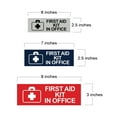 thumbnail image 5 of Basic First Aid Kit In Office Sign (Ivory/Dark Brown) - Large, 5 of 5