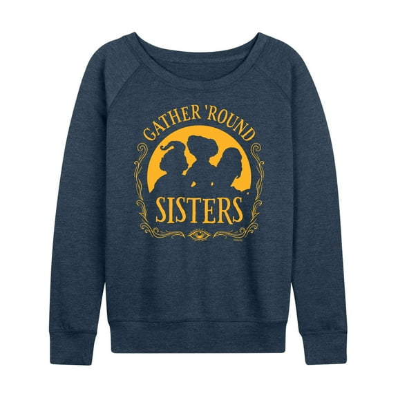 Hocus Pocus - Gather Round Sisters - Women's Lightweight French Terry Long Sleeve Shirt