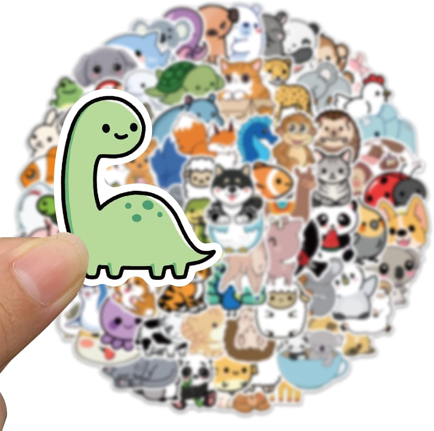 100 Pcs Cute Animal Stickers for Kids, Water Bottle Stickers Waterproof  Vinyl Hydroflask Phone Skateboard Laptop Stickers, Aesthetic Sticker Packs  for Girls Teens 