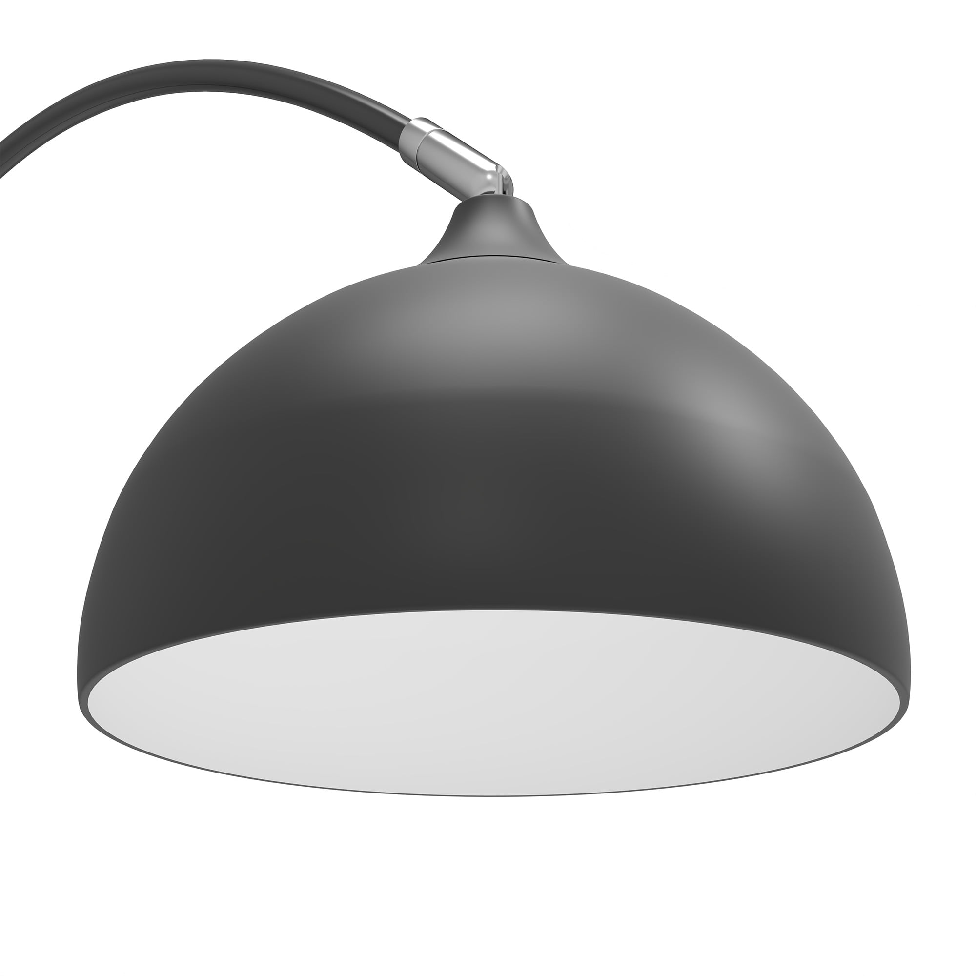 Uforic Black Marble Floor Lamp with Adjustable Height & Compatible E26 Bulbs, Foot Switch, 100W Max