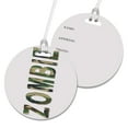 thumbnail image 1 of KuzmarK Luggage Travel Round Bag Tag -  Zombie Camoflauge, 1 of 1