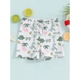 thumbnail image 3 of Musuos Toddler Boys Swim Shorts 6M 12M 18M 24M 3Y 4Y Casual Elastic Waist Cute Dinosaur Print Swim Trunks for Baby, 3 of 10