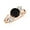 Black Spinel, variant on Three Stone Moissanite Engagement Rings for Women 925 Sterling Silver Twisted Solitaire Diamond Ring White Gold Infinity Wedding Anniversary Ring Size 5
