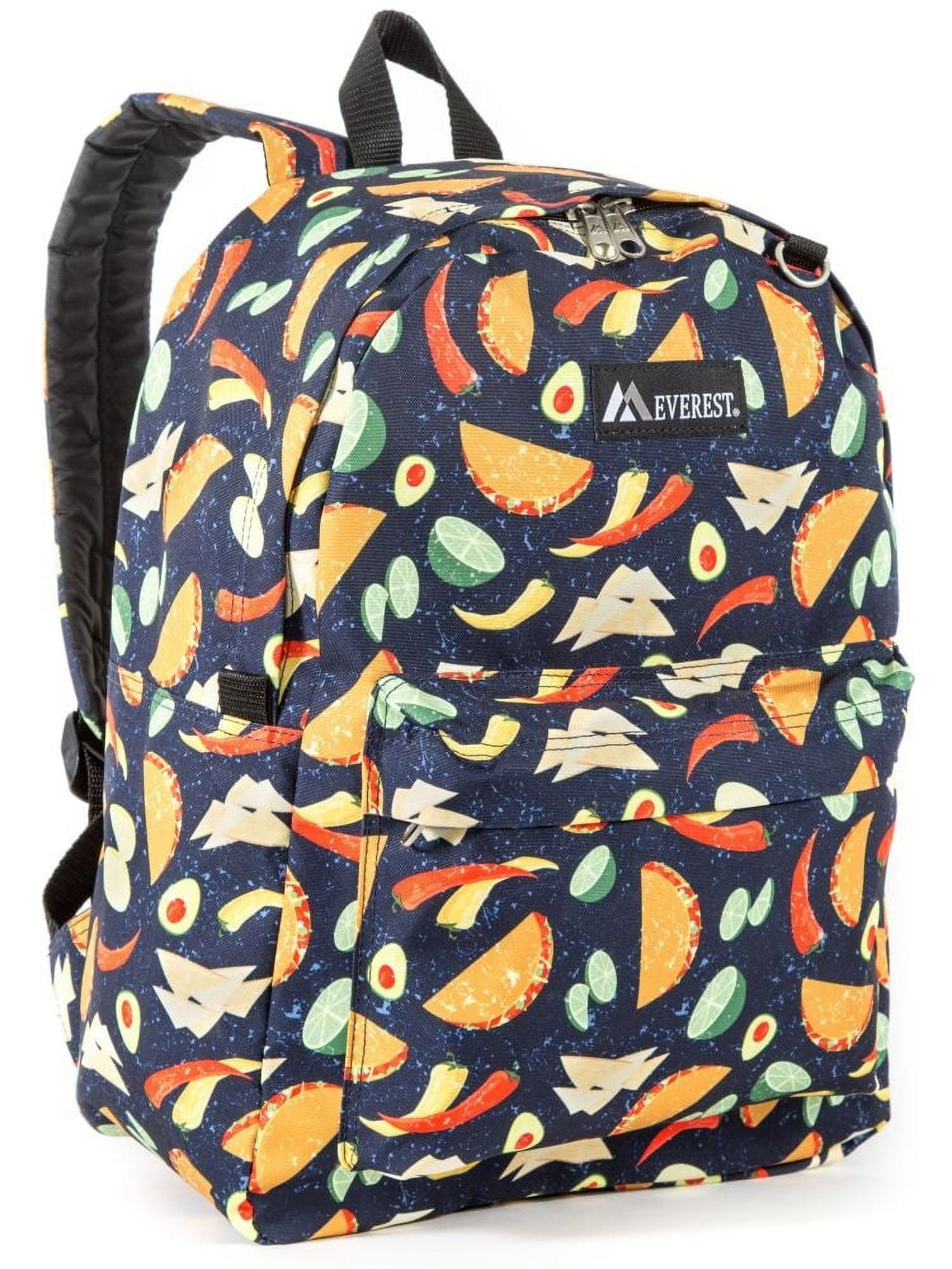 8416 Cute Avocado Fashion Backpack Purse Travel College Shoulder Bags Cute Avocado Pattern Backpack - Waterproof Lightweight Book  main image 2