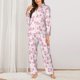 thumbnail image 2 of Balery Baby Salamander Conjunto de Pijama con Estampado para Mujer, Conjunto de Dos Piezas con Manga Larga, Ropa de Dormir Suave con Bolsillos, Pijamas Cómodos-X-Large, 2 of 7