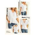 thumbnail image 2 of Joefnel Women's Peplum Blouses Babydoll Shirts Summer Blouses Ruffle Tops for Women Peplum Top, 2 of 5