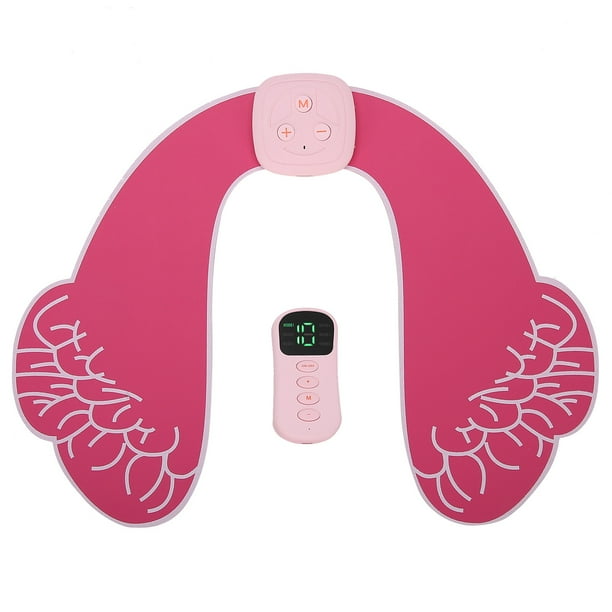 Entrenador de cadera eléctrico, estimulador muscular de glúteos a distancia, recargable, tonificador de glúteos, rojo y rosa