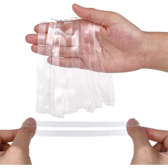 40 Pcs Clear Large Rubber Bands 10mm Wide TPU Elastic Band Heavy Duty Binding Straps for Books Camera Art Kitchen DIY