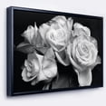 thumbnail image 1 of Designart - Bunch of Roses Black and White - Floral Art Framed Canvas Print, 1 of 4