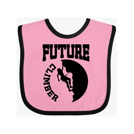 

Inktastic Climbing Future Climber Gift Baby Boy or Baby Girl Bib