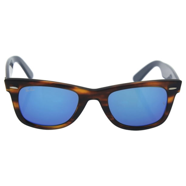 Ray Ban RB 2140 1176/17 Wayfarer - Tortoise Light Brown Blue/Blue Flash by Ray  Ban for Men - 50-22-150 mm Sunglasses 