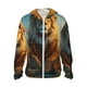 thumbnail image 1 of Balery Prairie Meditating Lion Sudadera ligera de manga larga con capucha y protección solar UPF 50+ para hombre y mujer, ideal para pesca y running-3X-Large, 1 of 7