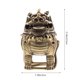 thumbnail image 3 of Reborde de metal Quemador de incienso purificador de aire Quemador de incienso antiguo Quemador de incienso Estatua de Feng Shui Quemador de incienso chino, 3 of 3