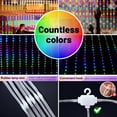 thumbnail image 2 of 300LED Unlimited RGB Colors Changing Curtain Lights with Remote & APP Control, Smart Curtain Hanging Fairy String Lights, Music &Voice Sync,USB Christmas led Lights for Indoor, Party, Garden, 2 of 12