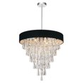 thumbnail image 1 of CWI Lighting Franca 8 Light Drum Shade Chandelier With Chrome Finish, 1 of 3