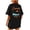 Black, variant on Fgnfyis T Shirts for Women Beach Oversized Graphic Tees for Women Baggy Shirts Summer Tops Short Sleeve Womens Tops Black L