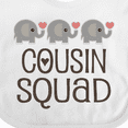thumbnail image 4 of Inktastic Cousin Squad Elephant Boys or Girls Baby Bib, 4 of 4