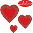 thumbnail image 2 of Beistle Piece 5"-12" Red Paper Glittered Heart Cut Outs for Valentine's Day Decorations, Classroom Bulletin Board Dcor, Craft Supplies, Made in USA Since 1900, 2 of 3