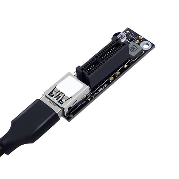 TOP! PCIE Riser Cable 10Gbps USB 3.0 PCI Express X1 to Extension Adapter Card Converter for Desktop PC 0.6M