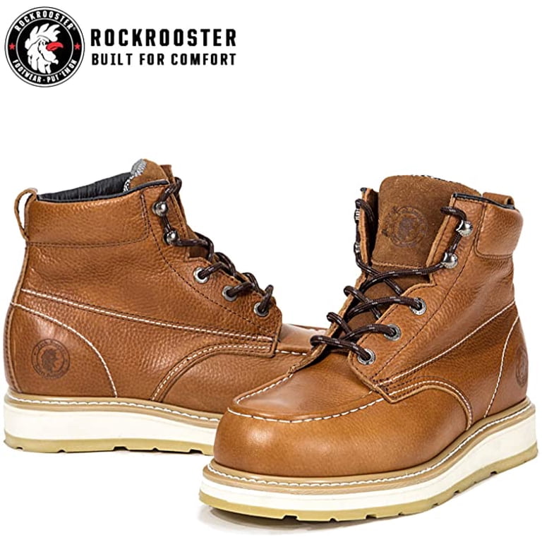 ROCKROOSTER Work Boots for Men, Composite Moc Toe, 6 display picture 1