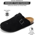 thumbnail image 2 of RURAN Womens Clogs - Full Grain Genuine Leather Memory Foam Slippers for Men Arch Support Mens Slippers - Non Slip Clogs for Men Cork Footbed - Men's Mules & Clogs (Brooklyn), 2 of 9