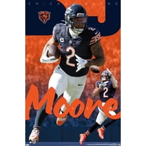 NFL Chicago Bears - D.J. Moore 24 Wall Poster, 22.375" x 34"