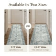 thumbnail image 4 of KUETH 2.5X8 Runner Rug Machine Washable, Kitchen Runner Rug for Floor and Hallway, Non Slip Throw Area Rug with Rubber Backing for Living Room、 Entryway、Bedroom and Dining Room, 4 of 8