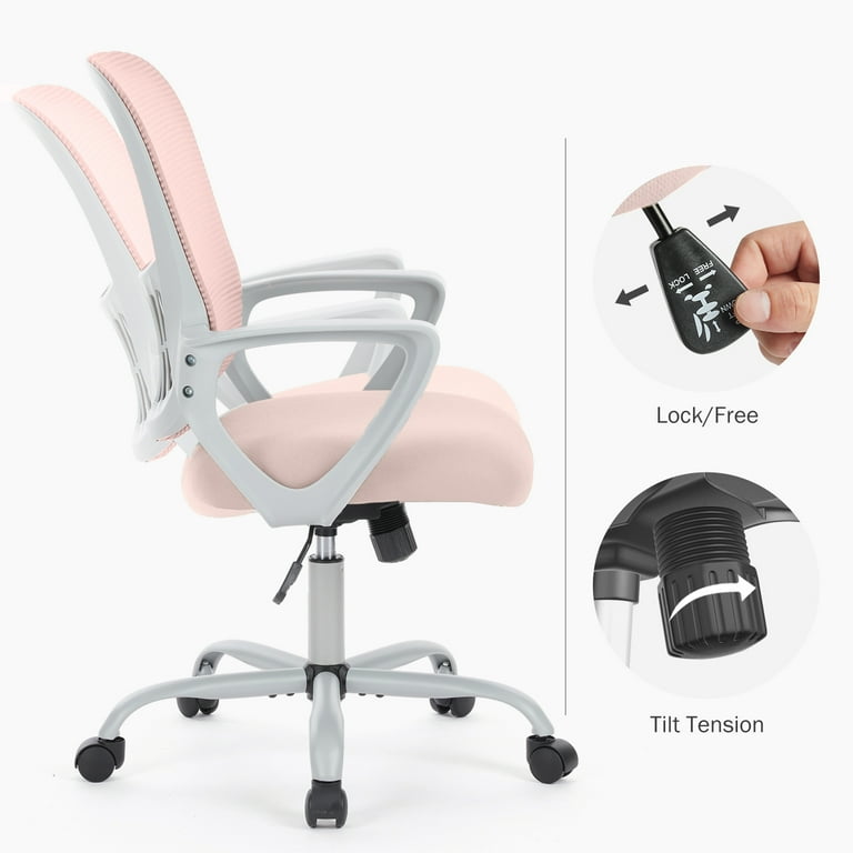 デスクチェア pinkman edx Desk Chair with Ergonomic Lumbar Support for Home