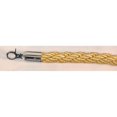 thumbnail image 1 of VIP Crowd Control 1674 60 in. Braided Rope with Mirror Closable Hook - Yellow-Gold, 1 of 4