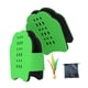 thumbnail image 3 of Raquetas de mano de bádminton, volante, paletas portátiles ligeras y transpirables para Verde, 3 of 8