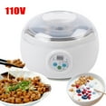 thumbnail image 3 of Yogurt Natto Machine,1.5L 15W 110V Stainless Steel Household Electric Intelligent Time Control,LCD Display Yoghurt Maker Rice Wine Natto Cuisine Container, 3 of 6