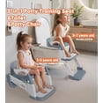thumbnail image 4 of Xugoox Potty Training Seat, Three-In-One Training Potty, Adjustable Folding Potty Seat with Splash Guard Non-Slip Mat and Safety Handle, Comfortable Boy and Girl's Potty Chair (Green), 4 of 9