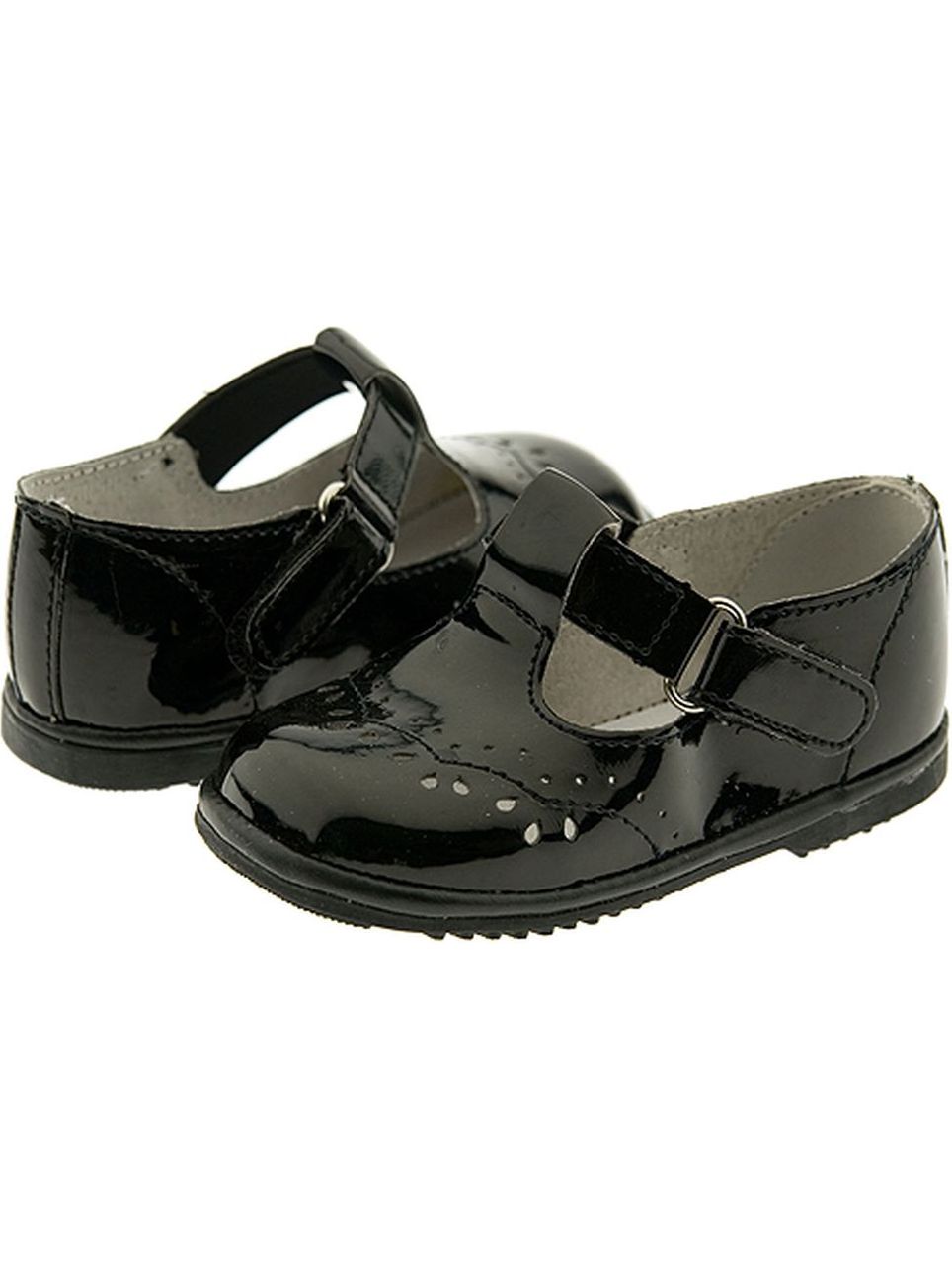 girls black patent shoes