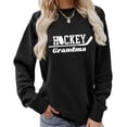 thumbnail image 2 of XIAOCHA Womens Hockey Grandma Sport Letter Crew Neck Sweatshirt Ice Hockey Fan Oversized Pullover Top, 2 of 4
