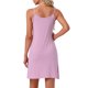 thumbnail image 3 of INSPIRAR CHIC Vestido de Noche para Mujeres Modal Suave con Tirantes Espagueti Cuello Redondo Ropa de Dormir L Rosa, 3 of 6
