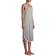 thumbnail image 3 of Secret Treasures Sleeveless Scoop Neck Knit Midi Nightgown (Women's and Women's Plus) 1 Pack, 3 of 6