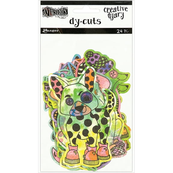 Dyan Reaveley's Dylusions Creative Dyary Die Cuts-Colored Animals