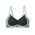 thumbnail image 3 of Sakmal High Support Womens Sports Bras Spaghetti Straps Patchwork Black Push Up Yoga Sports Bras for Women 2XL, 3 of 4