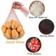 thumbnail image 2 of 100pcs Reusable Mesh Nylon Netting With Loop-style Closures, 30cm Red, 2 of 4