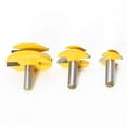 thumbnail image 5 of 3PCS 45 Degree Lock Miter Router Bit Tenon Milling Cutter Woodworking Tool For Wood Tools, 5 of 9