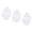 Water drop shape, variant on Drrntien Portable Double Sided Transparents Sponges For Liquid Powder And Cream Ma