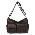 thumbnail image 1 of Ediodpoh Women Shoulder Bag Fashionable Retro Solid Color Large Capacity Practical Versatile Casual Messenger Bag Gold, 1 of 6