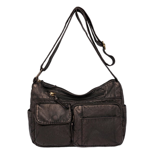 Ediodpoh Women Shoulder Bag Fashionable Retro Solid Color Large Capacity Practical Versatile Casual Messenger Bag Gold